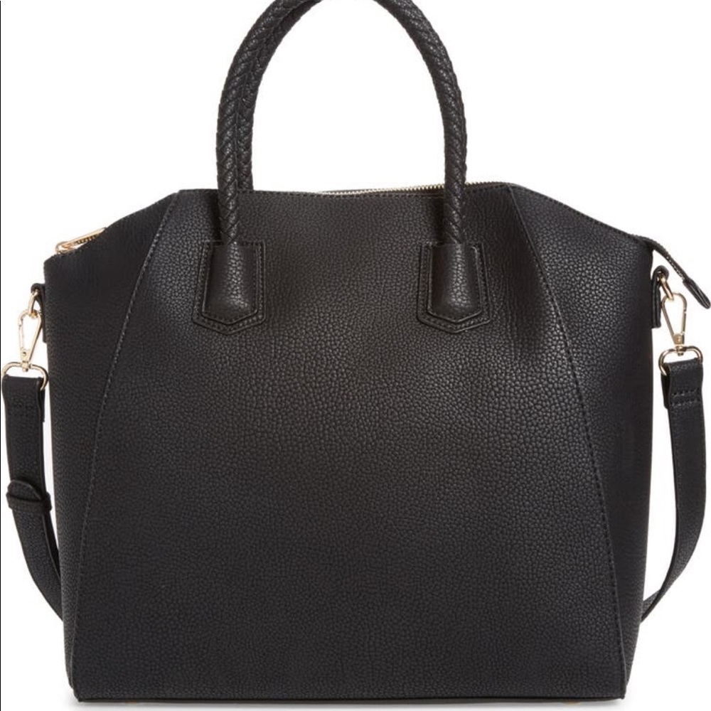 Sole Society Giada Braided Faux Leather Satchel